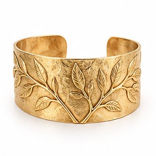 Tortoise Resin Cuff Bracelet
