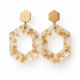Aura 14k Gold Plated Hoop Earrings