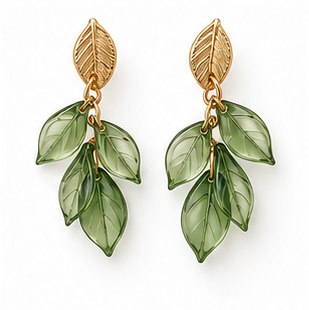 Blushed Resin Dangle Earrings