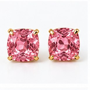 Gemini 24k White Gold Plated Studs