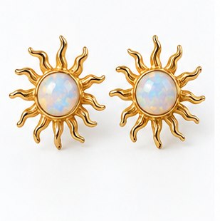 Gold Primrose Earrings