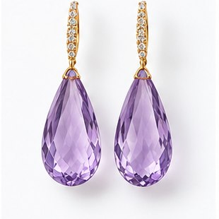 Gray Resin Bar Drop Earrings