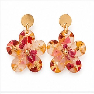 In Line White Gold Plated Hoop Earrings
