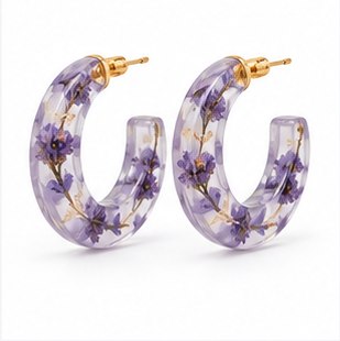 Juniper Geo Resin Earrings