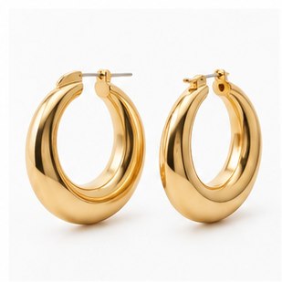 Leo 24k White Gold Plated Studs