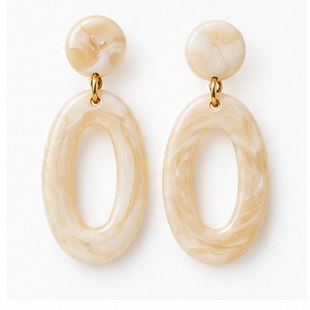 Neva Resin Fan Earrings