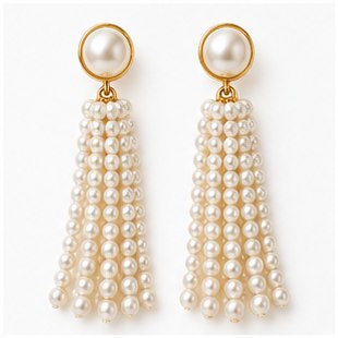 Pearly Petals Huggie Earrings