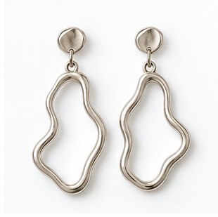 Small Tube Hoop Earrings in Gold
