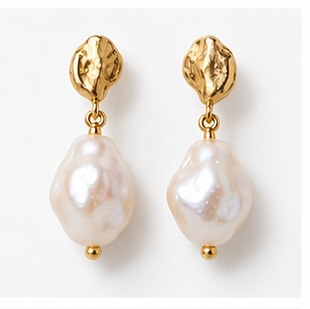 Virgo 24k White Gold Plated Studs
