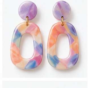 Zola Wood Stone Earrings