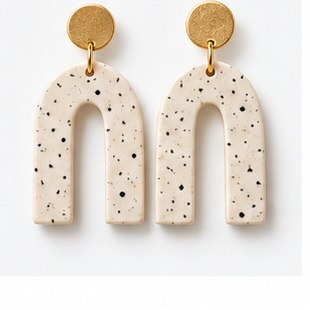 Lustrous Nautral Stone Earrings