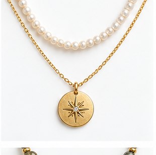 Half Shell Pendant Necklace