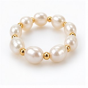 Organic Geo Gold Plated Ring