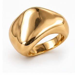 Oval Stone Ring in Red
