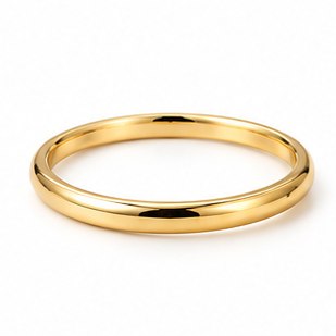 Resin Dome Ring in Clear