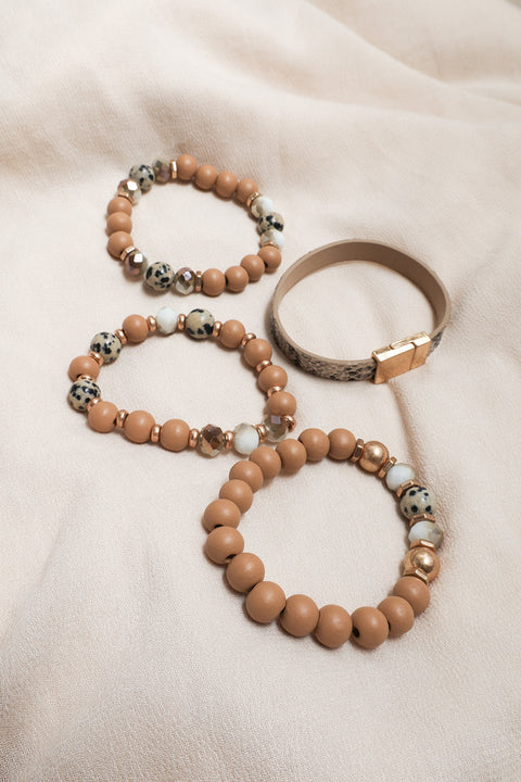 Kaylin Mixed Beads Bracelets