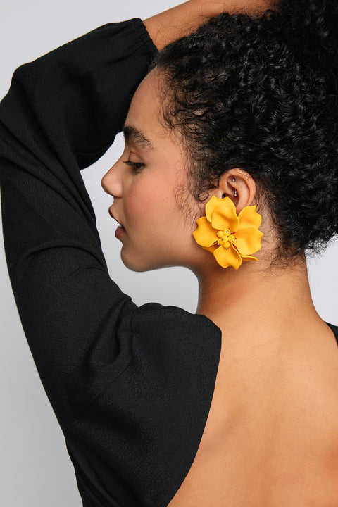 Marigold Floral Earrings