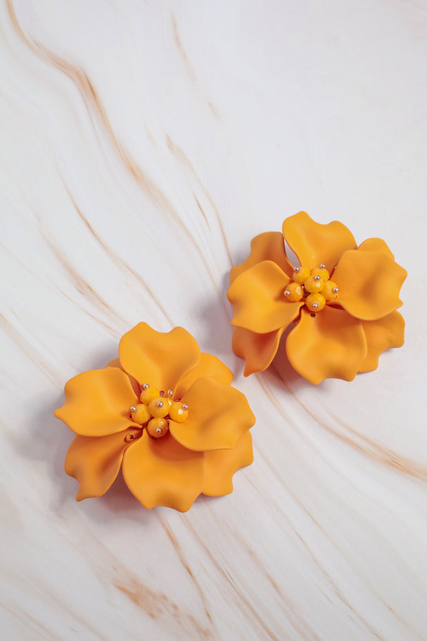 Marigold Floral Earrings