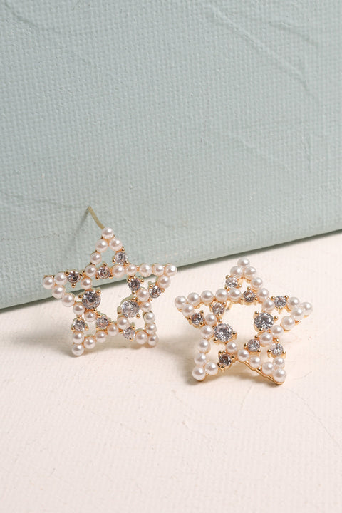 Starry Nights Pearl Earrings