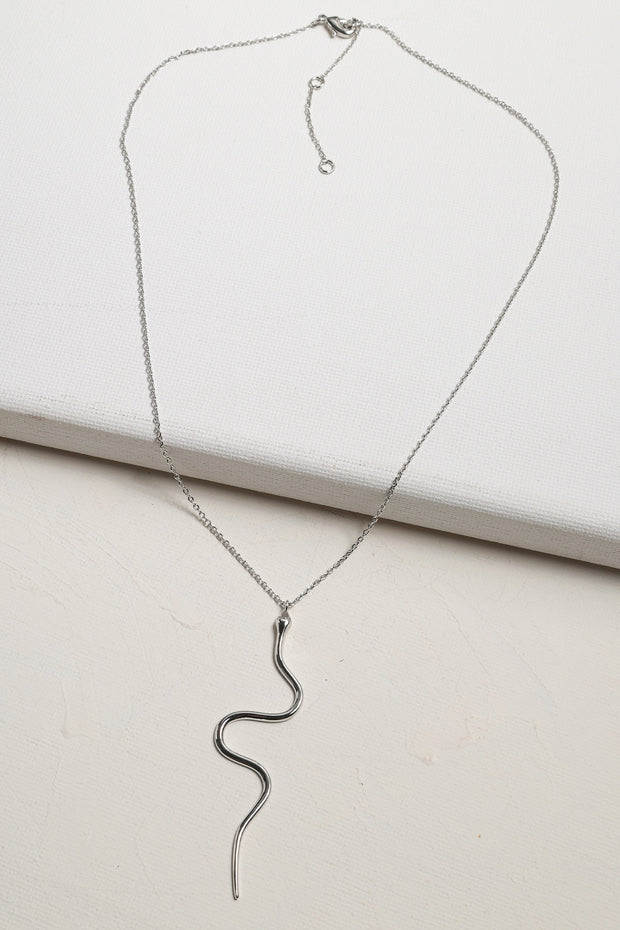 Snake Pendant Drop Necklace